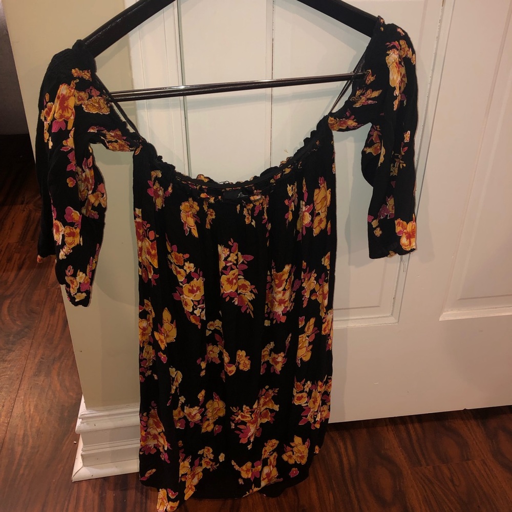 Floral Off The Shoulder Dress